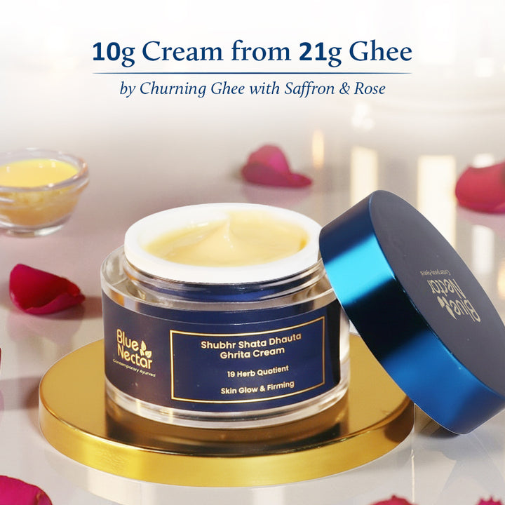 Shata Dhauta Ghrita cream for women | 10g cream from 21g ghee