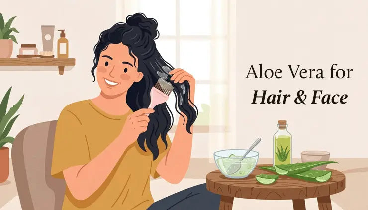 Aloe Vera for Hair & Face : Hydration, Acne Relief & Soothing Benefits