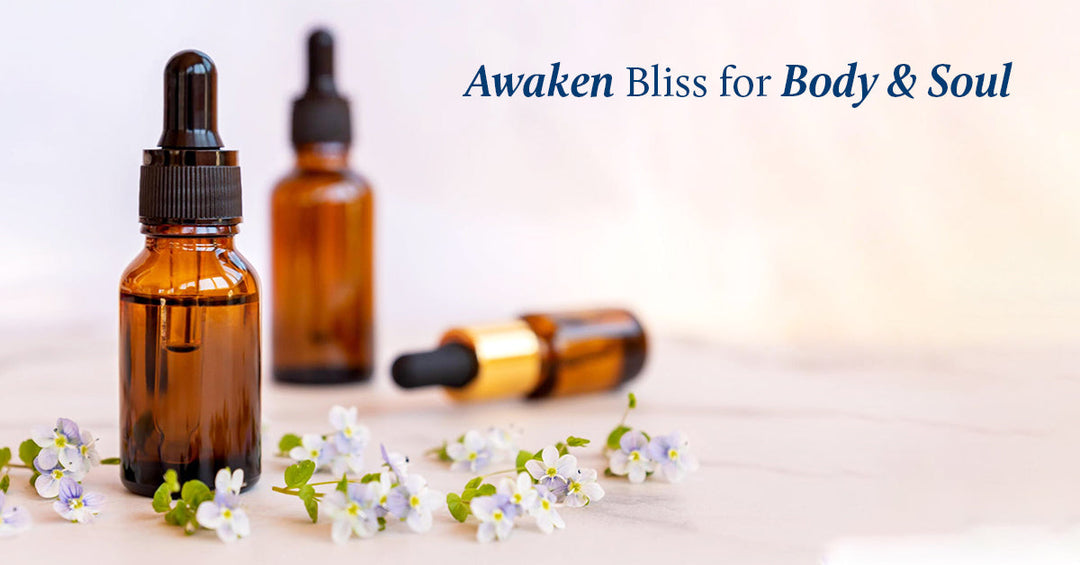 massage oils for body are on table 
