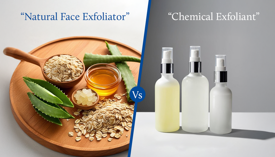 Natural face exfoliator v/s chemical face exfoliator