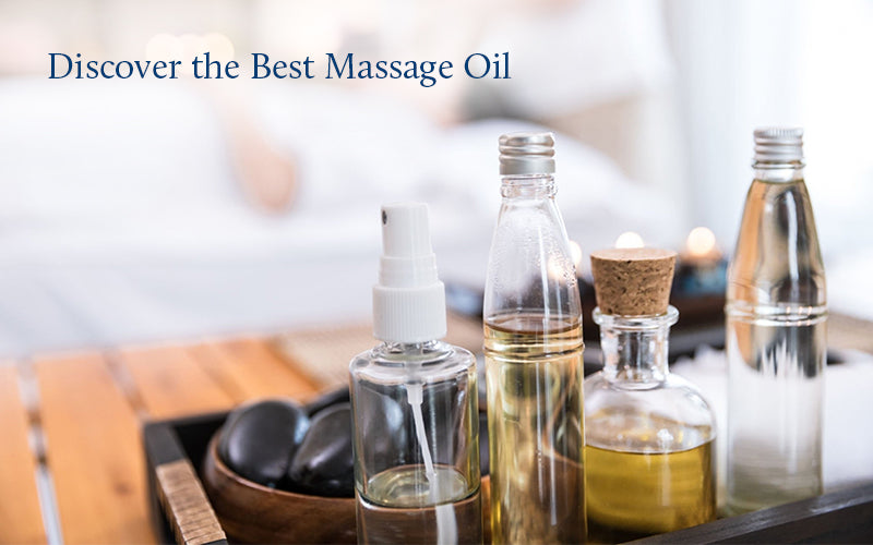 Different natural body massage oils 