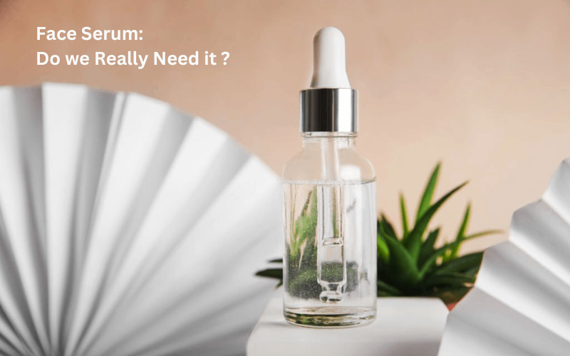 Kumkumadi face serum is on white table 