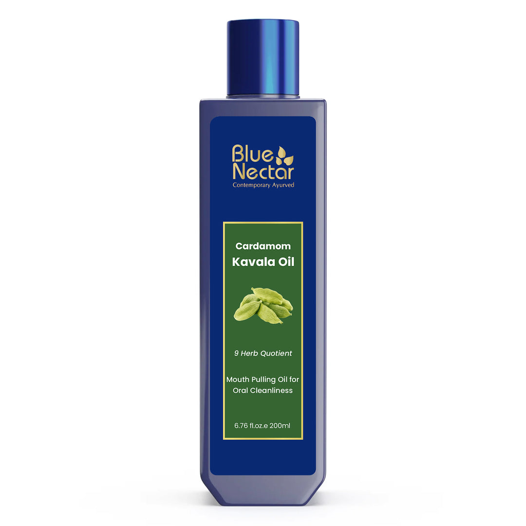 Ayurvedic Oil Pulling Mouthwash with Coconut and Sesame Oil for Oral Care & Fresh Breath(9 Herbs)