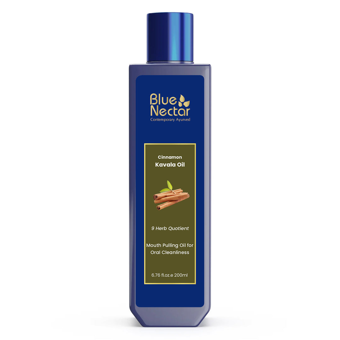 Ayurvedic Oil Pulling Mouthwash with Coconut and Sesame Oil for Oral Care & Fresh Breath(9 Herbs)