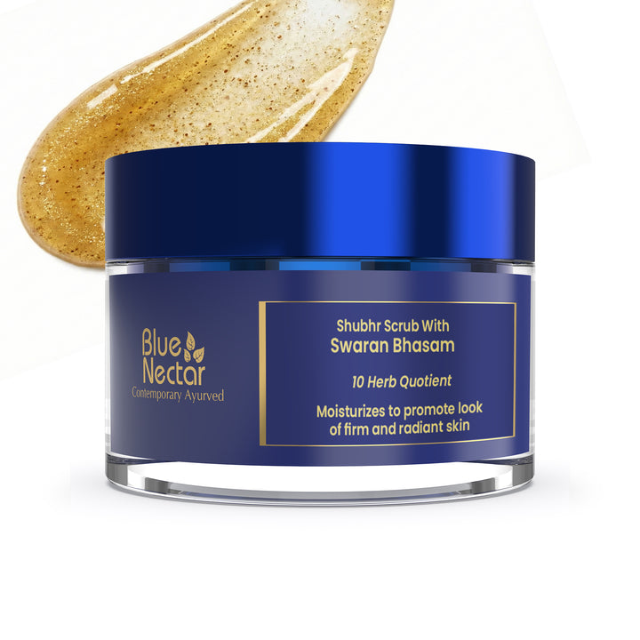 Swaran Bhasam face scrub for firm and radiant skin