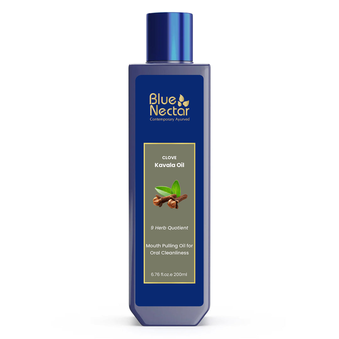 Ayurvedic Oil Pulling Mouthwash with Coconut and Sesame Oil for Oral Care & Fresh Breath(9 Herbs)