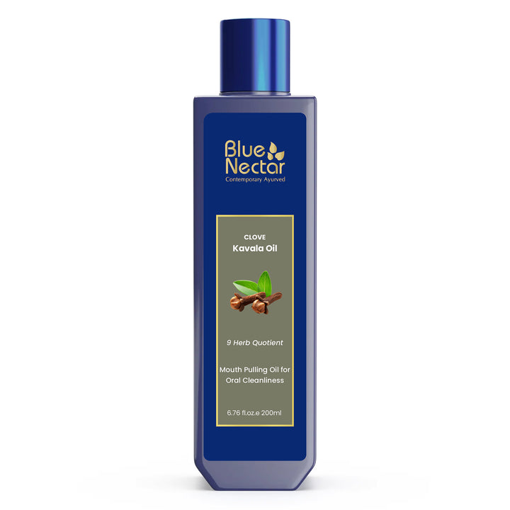 Ayurvedic Oil Pulling Mouthwash with Coconut and Sesame Oil for Oral Care & Fresh Breath(9 Herbs)