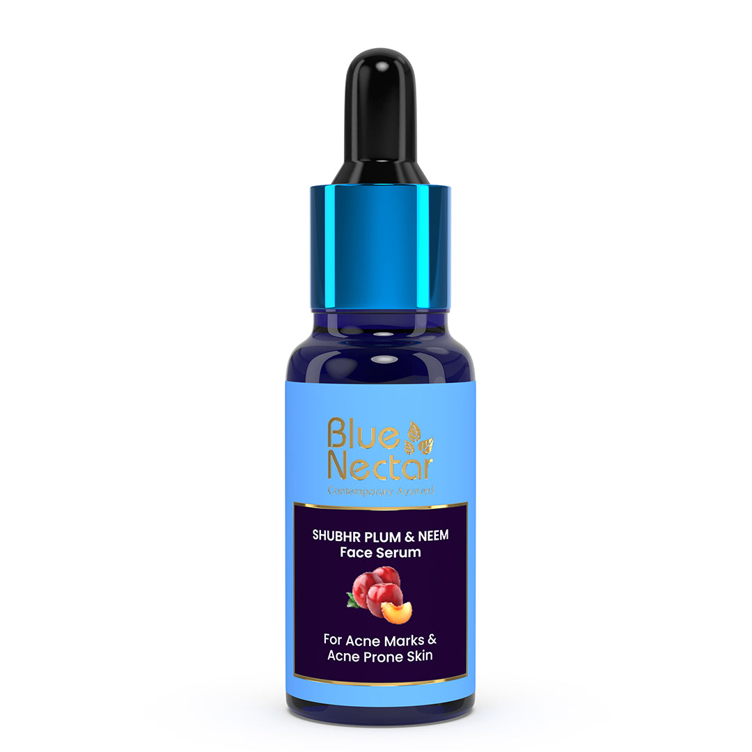 Shubhr Plum & Neem Face Serum with Vitamin C for Acne Prone Skin and Acne Marks (30 ml)