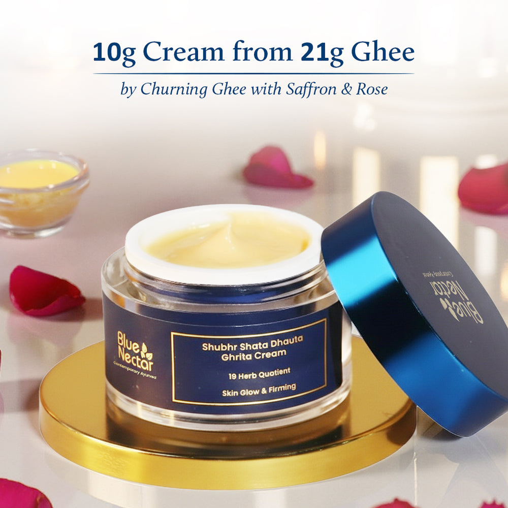 Shata Dhauta Ghrita cream for women | 10g cream from 21g ghee