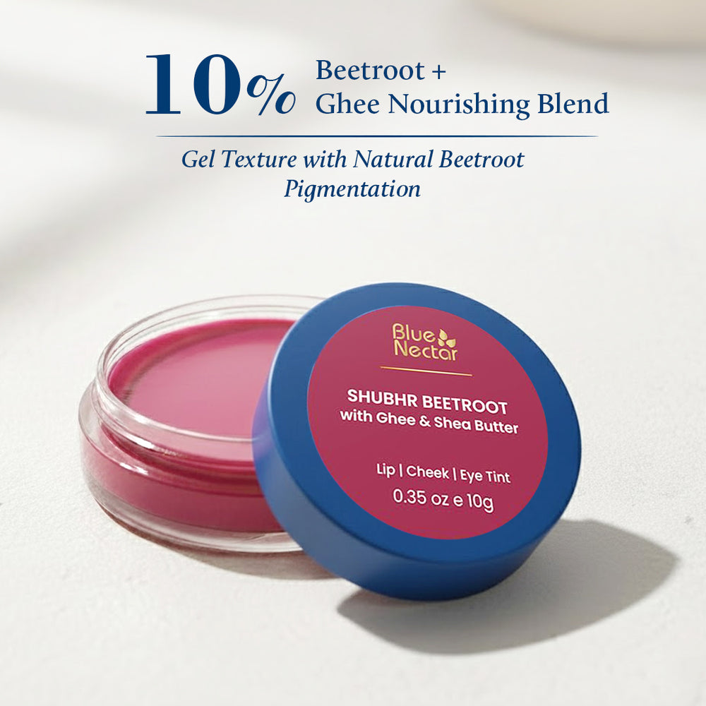 10% beetroot & ghee Natural cheek and lip tint