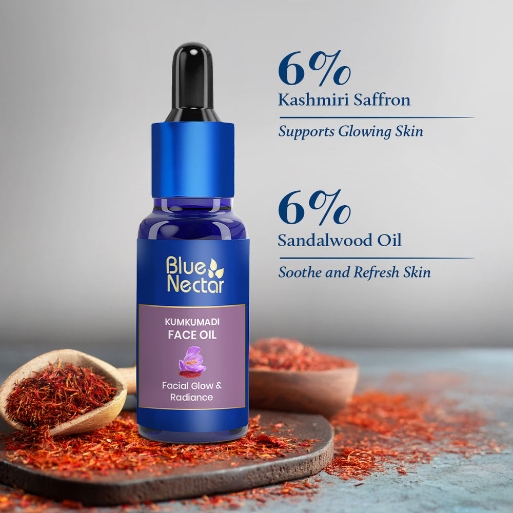 Kumkumadi face serum with 6% saffron and 6% sandalwood