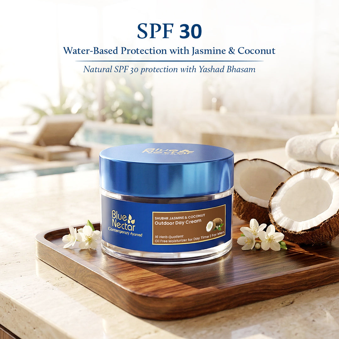 Coconut cream with SPF 30 for sun protection