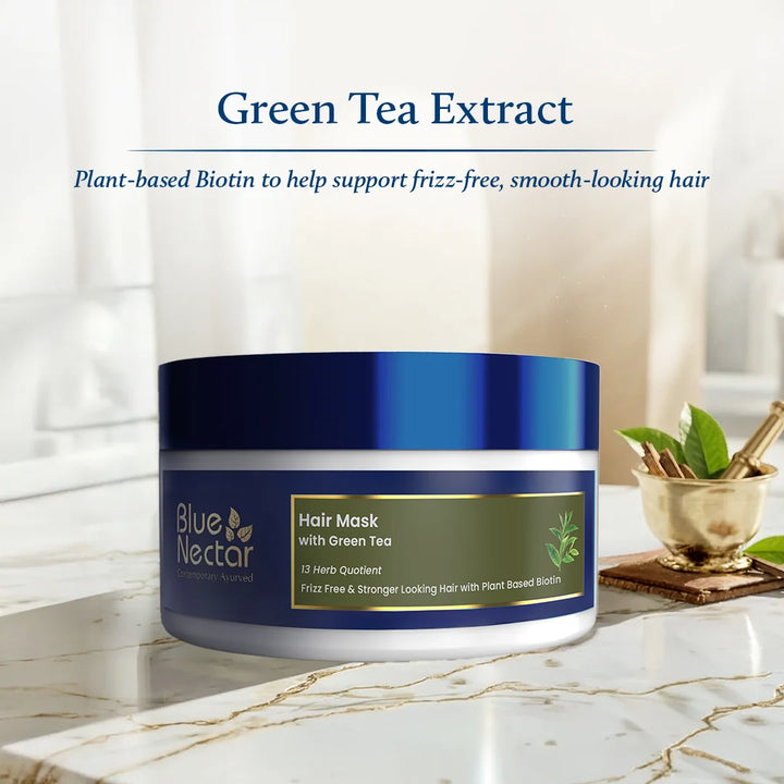 Green tea hair mask for frizz free hair | Green tea extract
