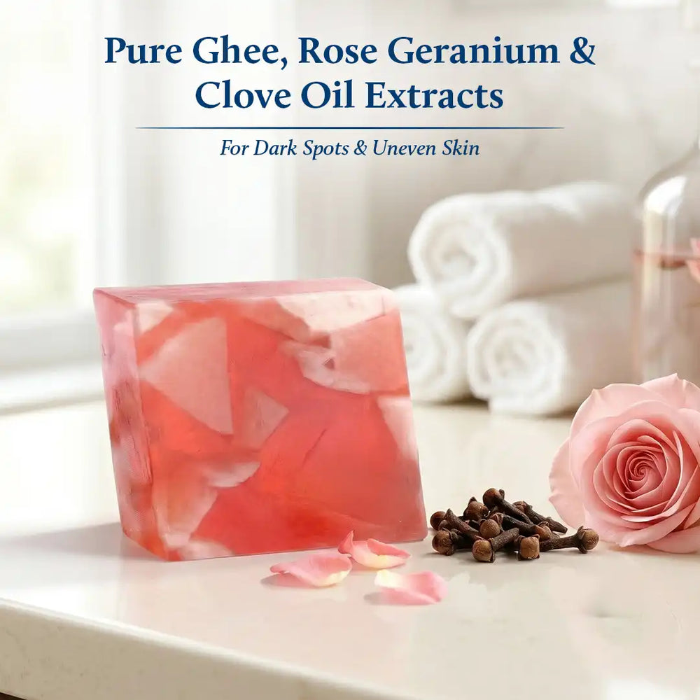 Rose & Clove natural soap | pH balance soap | Dark spots & uneven skin tone