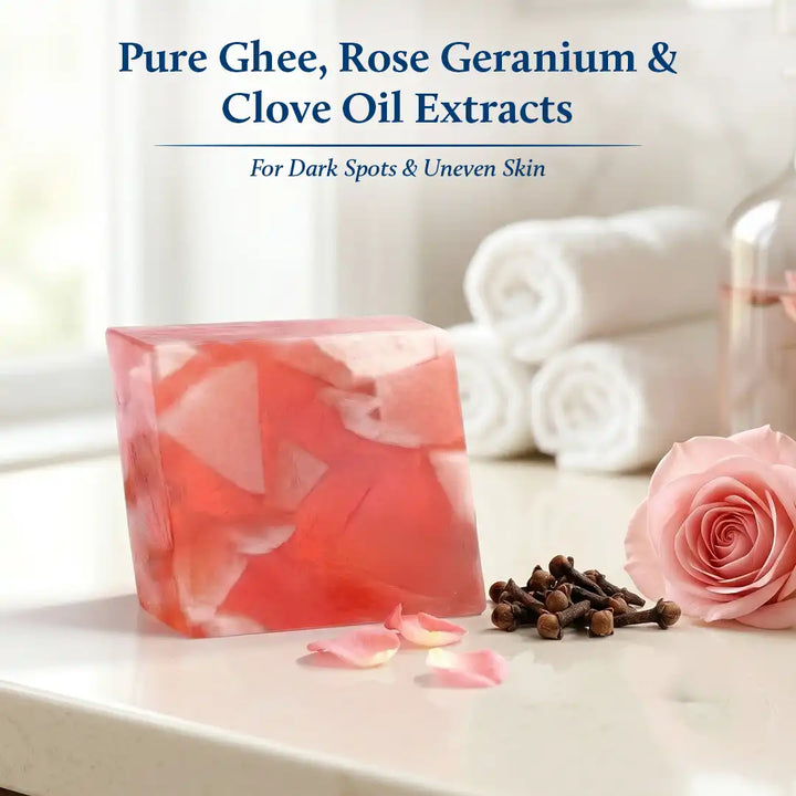 Rose & Clove natural soap | pH balance soap | Dark spots & uneven skin tone