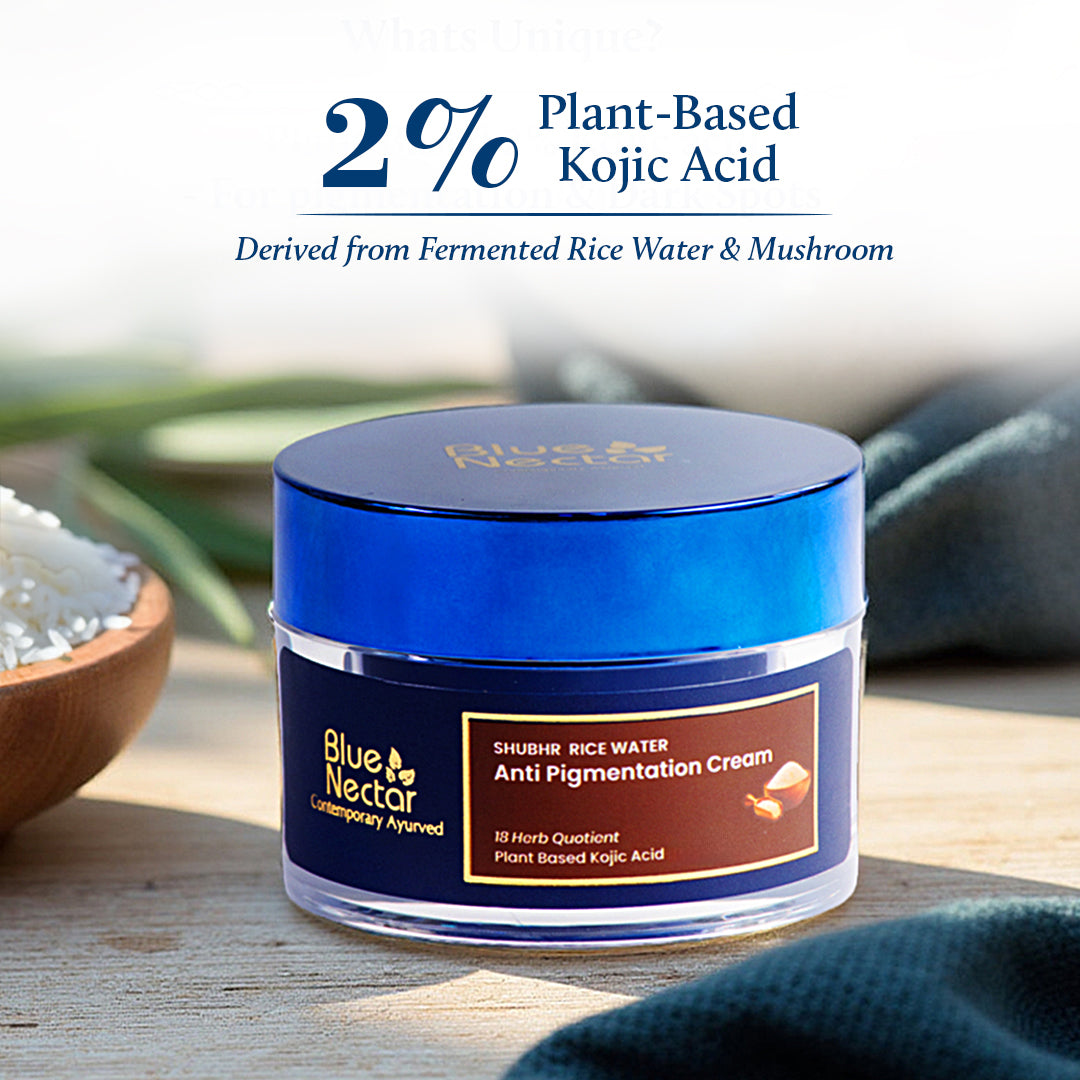 2% Kojic Acid Anti Pigmentation Cream with Mushroom & Rice Water Moisturizer(18 Herbs)