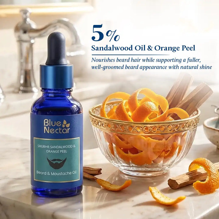 Beard oil for men with 5% sandalwood oil