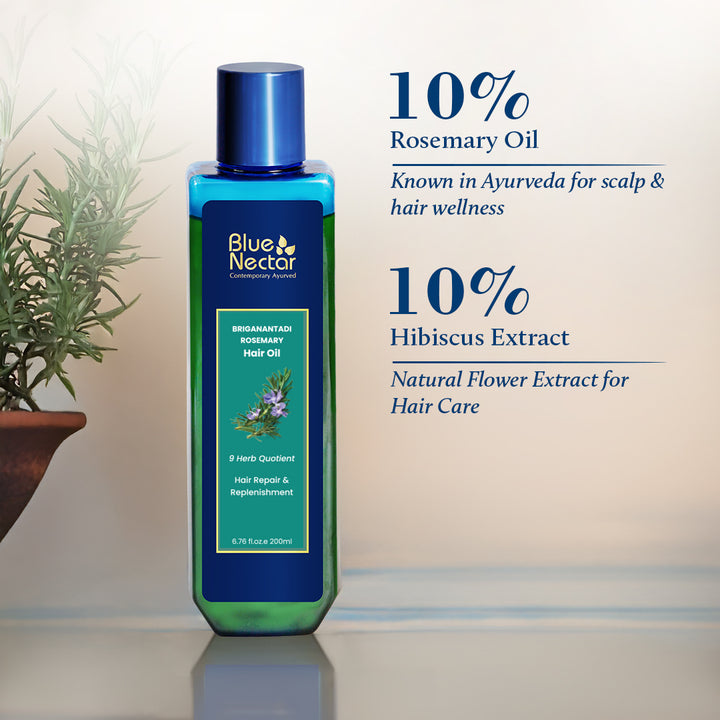 Rosemary hair oil for hair growth with 10% rosemary oil