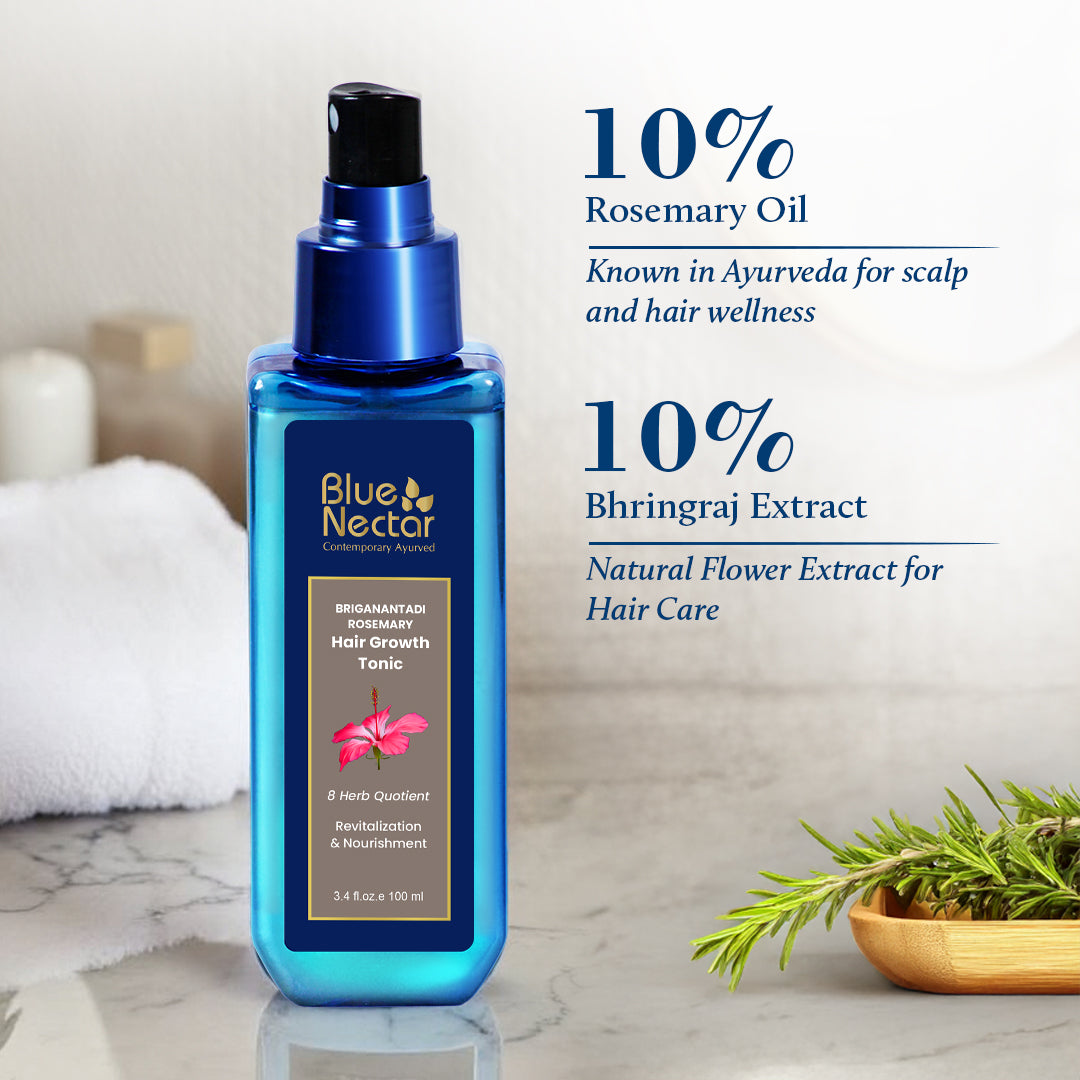 10% rosemary oil & 10% bhringraj extract in rosemary hair tonic