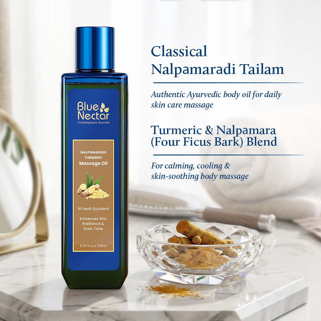 Nalpamaradi Thailam body oil for skin brightening | Turmeric & Nalpamara