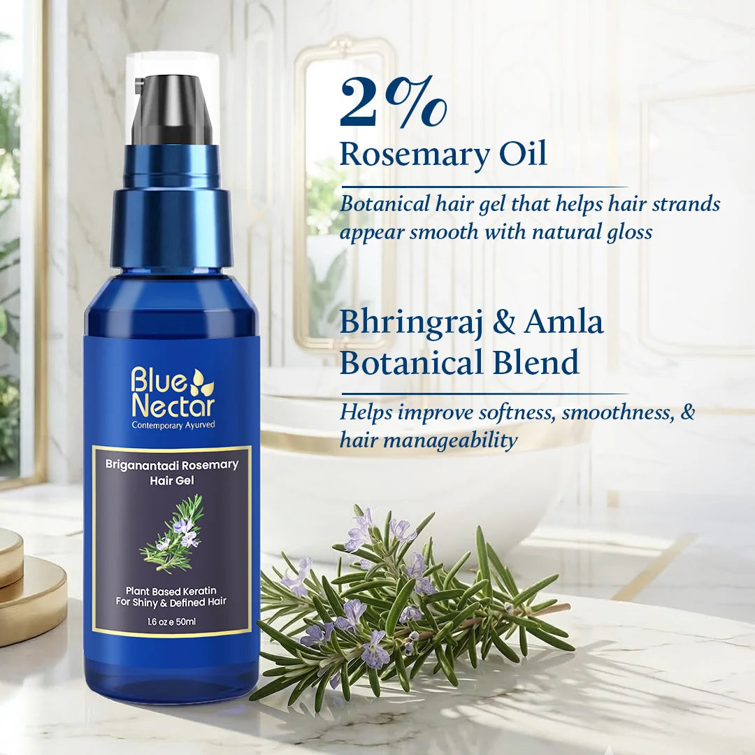 Rosemary hair gel with plant based keratin 2%rosemary oil