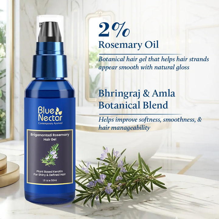 Rosemary hair gel with plant based keratin 2%rosemary oil