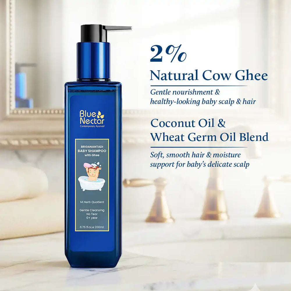 Baby shampoo with ghee | 2% Natural Cow Ghee