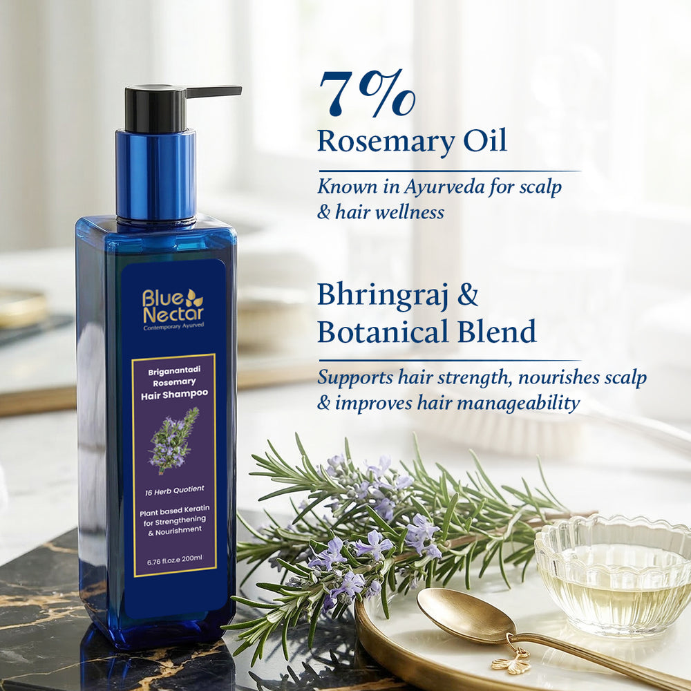 Rosemary hair shampoo with plant based keratin | 7% Rosemary oil