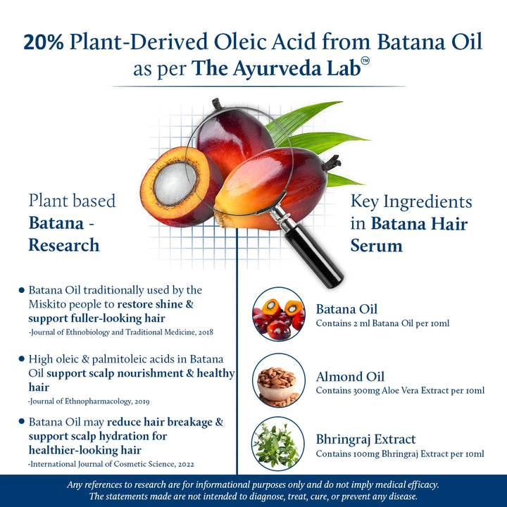 Batana & Almond hair serum for thicker & fuller hair | The ayurveda lab