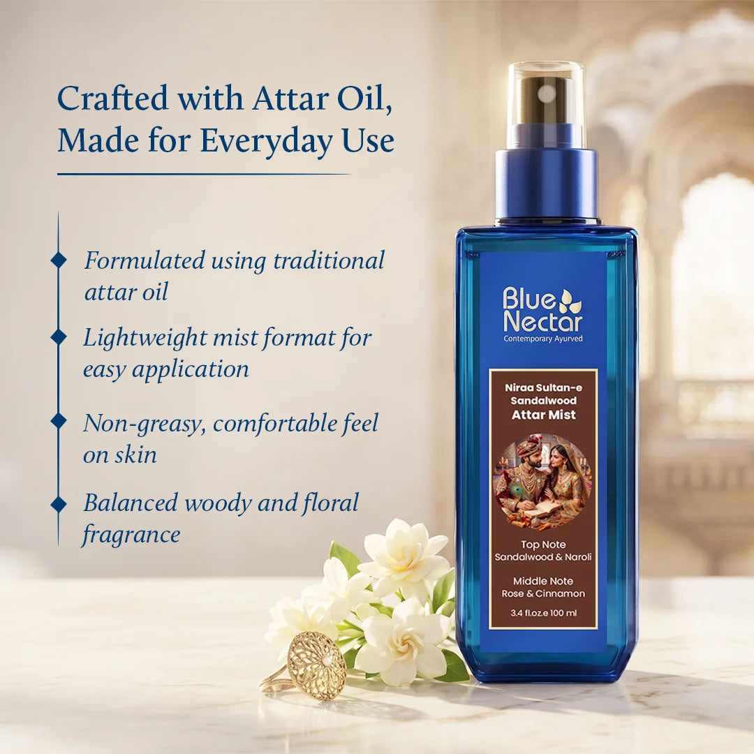 Nira Sultae -e- Sanalwood attar mist | How to use