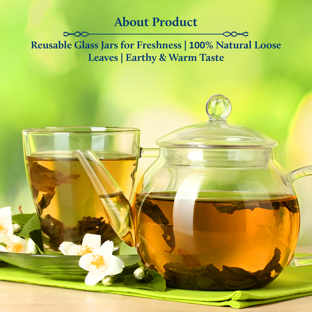 Amritanandi Turmeric Green Tea for Immunity Boost with infuser (50g+15g)