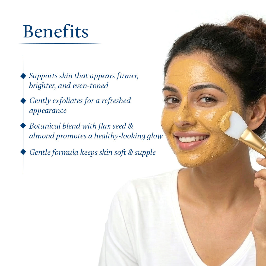 Almond & flax seeds exfoliating ubtan benefits