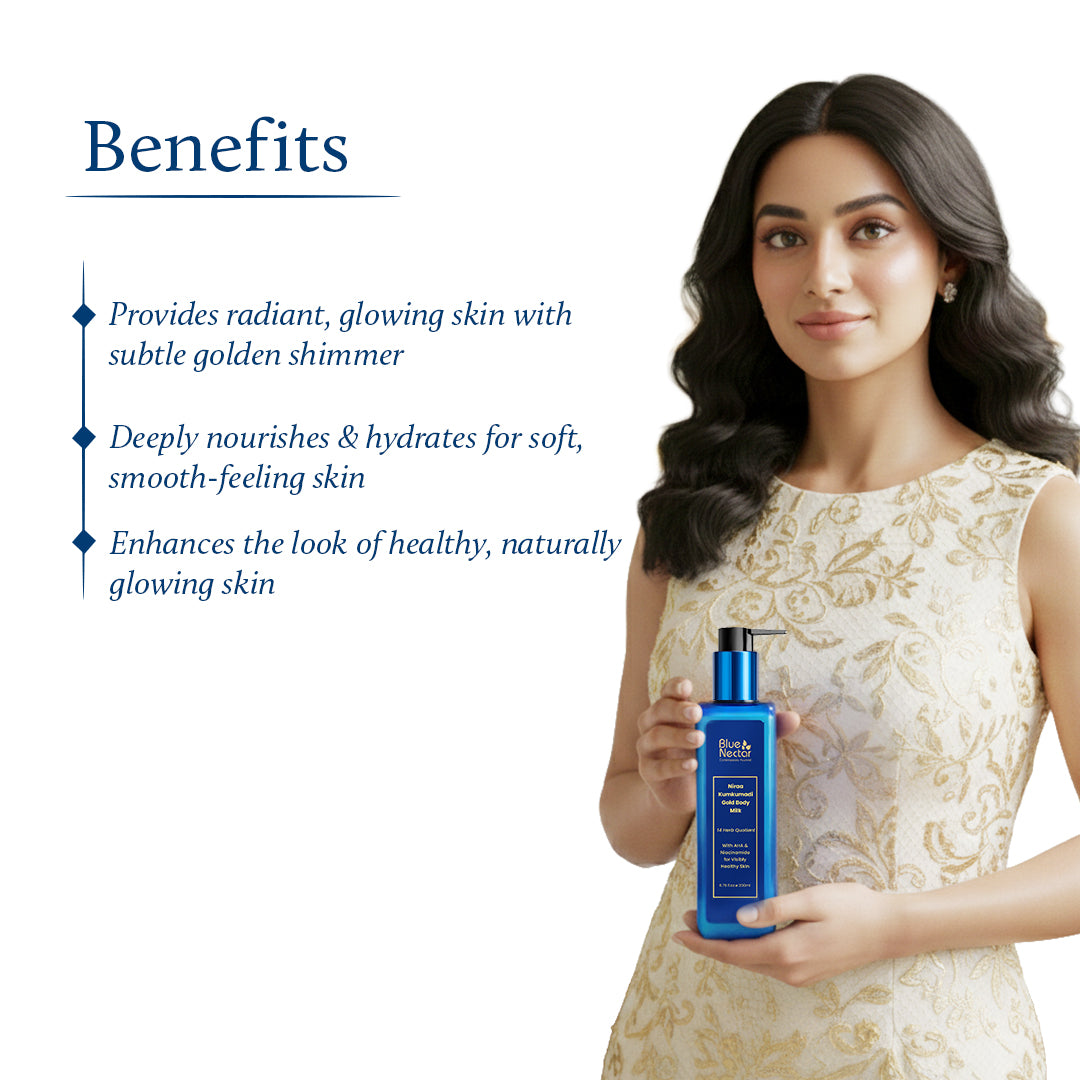 Gold body milk for healthy skin benefits