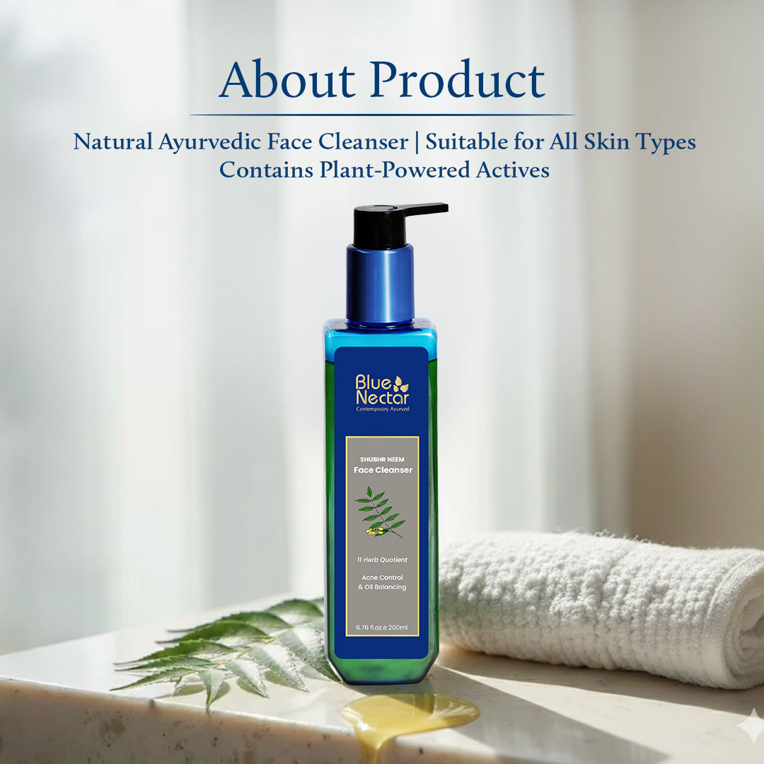 Acne face wash with neem and honey