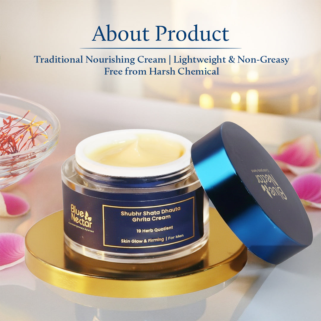 Shata Dhauta Ghrita cream for men | light weight | chemical free