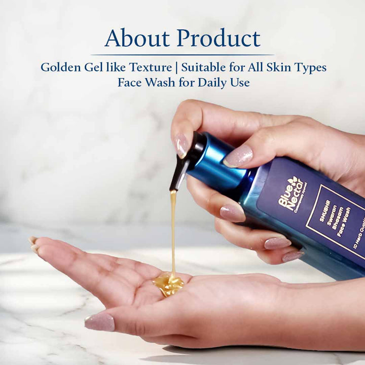 Gold face wash for golden glow | Suitable for all skin types
