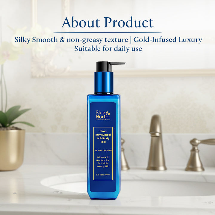 Gold body milk for healthy skin | Suitable for daily use