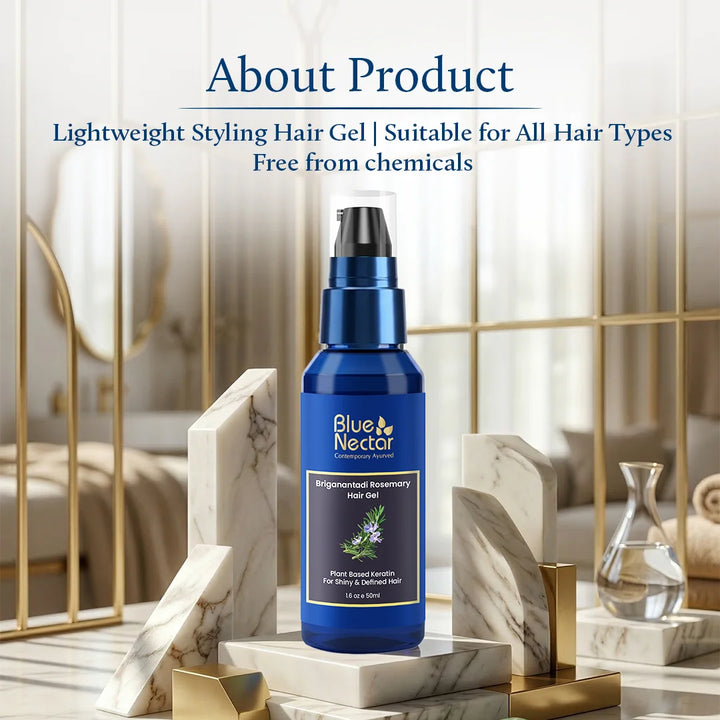 Rosemary hair gel with plant based keratin | Suitable for all hair types
