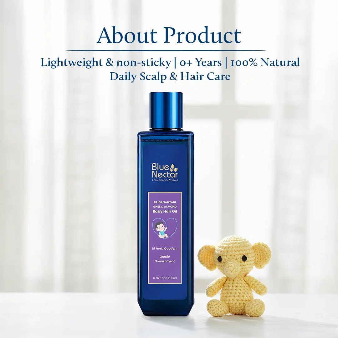Ayurvedic baby hair oil with ghee | for daily use
