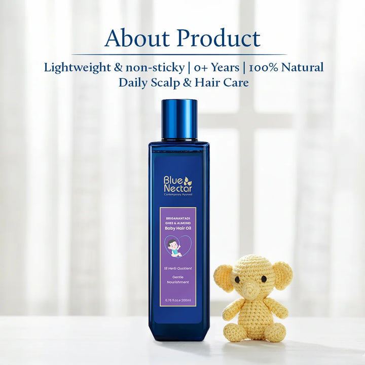 Ayurvedic baby hair oil with ghee | for daily use
