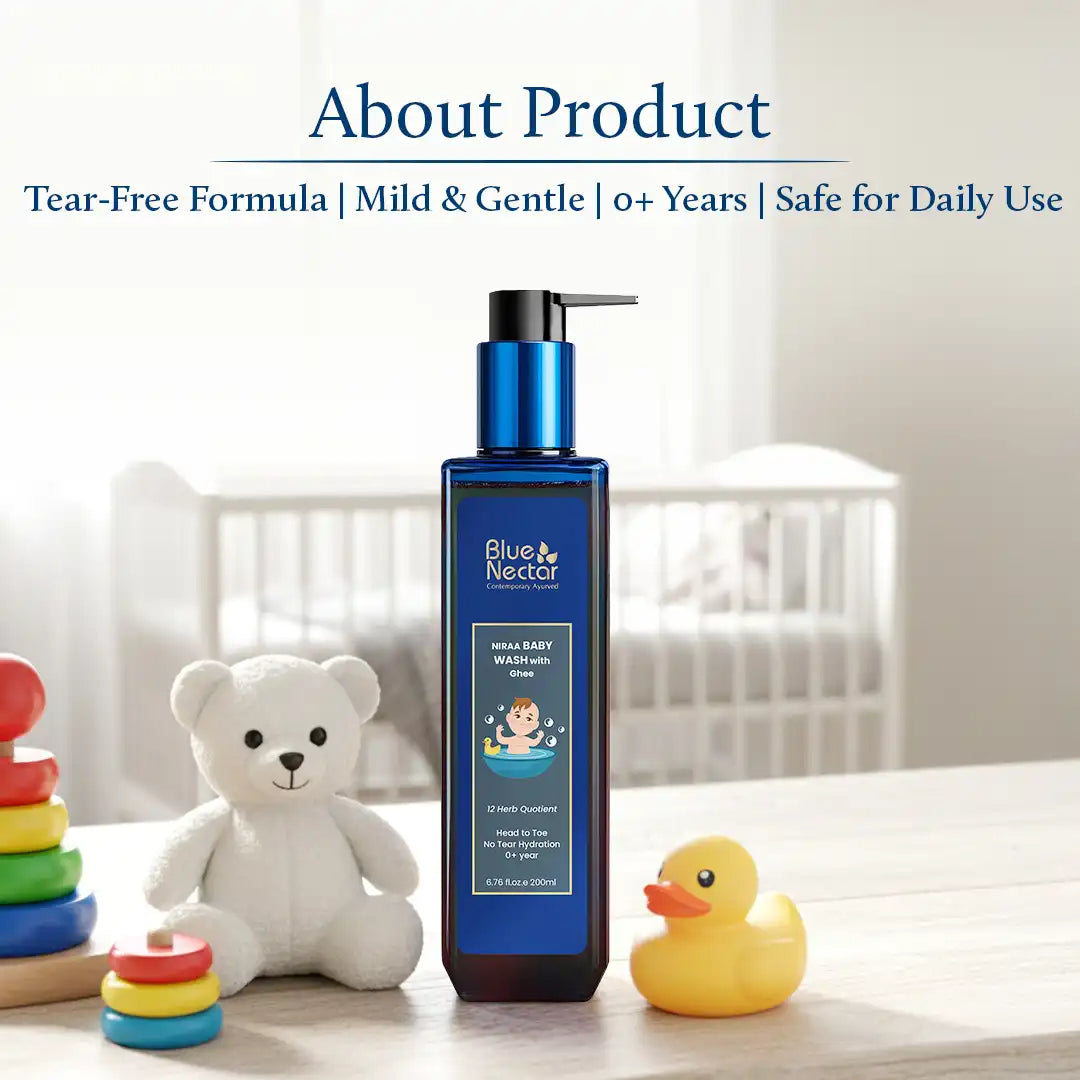 Natural baby body wash with ghee | Tear free formula
