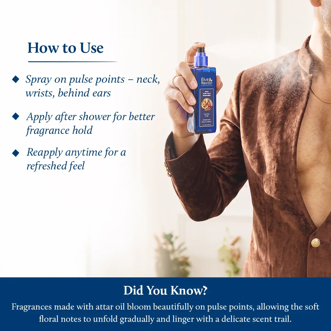 Oudh veera attar body mist | How to use