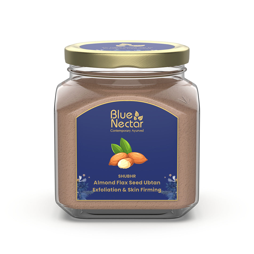 Almond face mask with flax seed