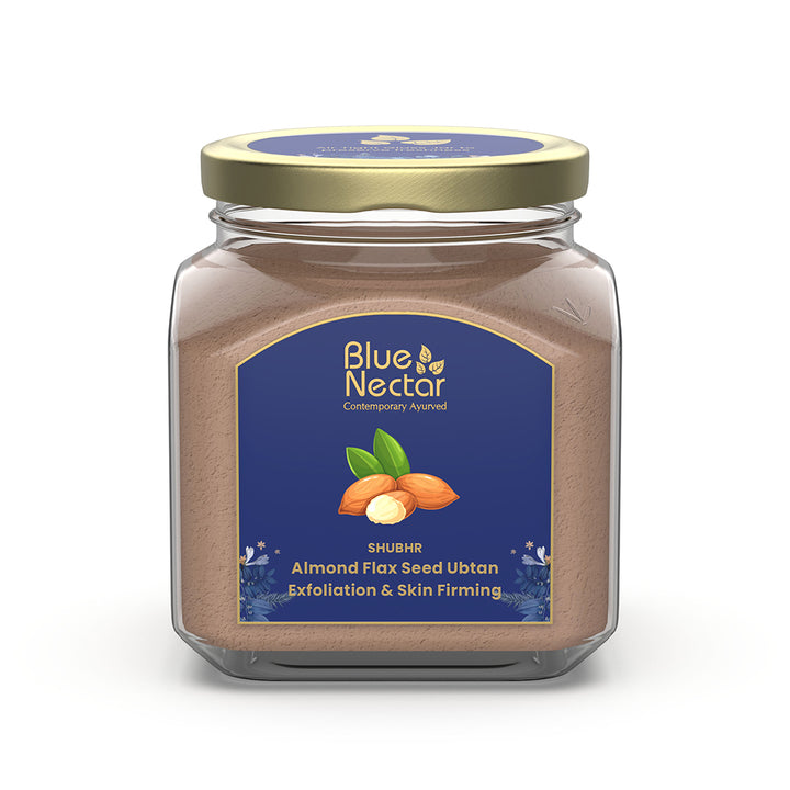 Almond face mask with flax seed