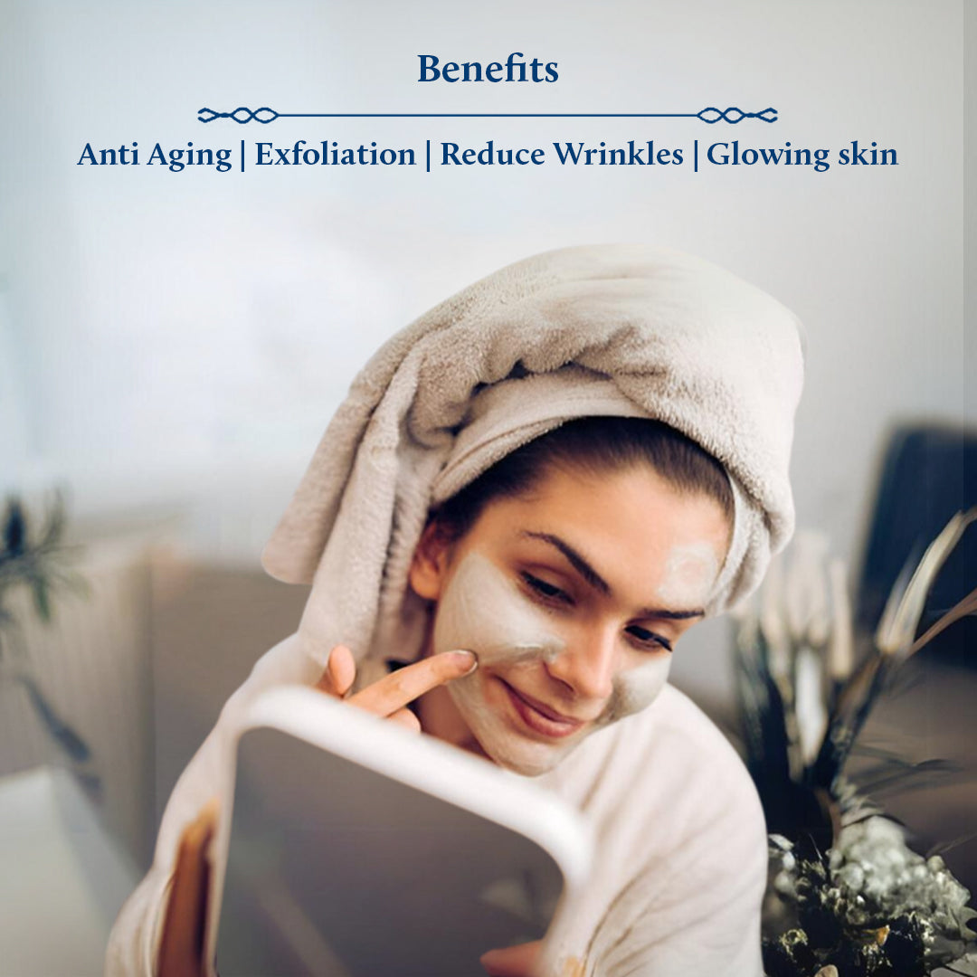 Almond face mask with flax seed reduce wrinkles, and gives glowing skin