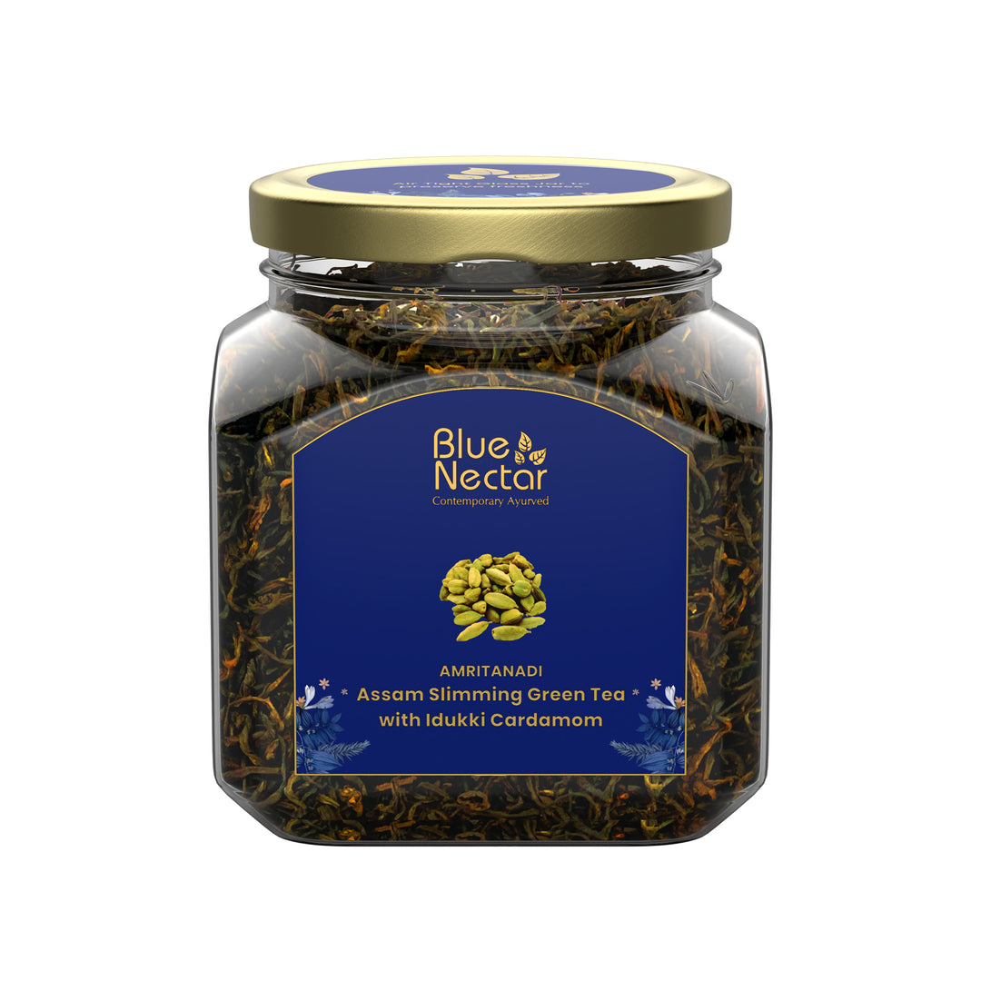 Amritanadi Assam Slimming Green Tea with Idukki Cardamom.