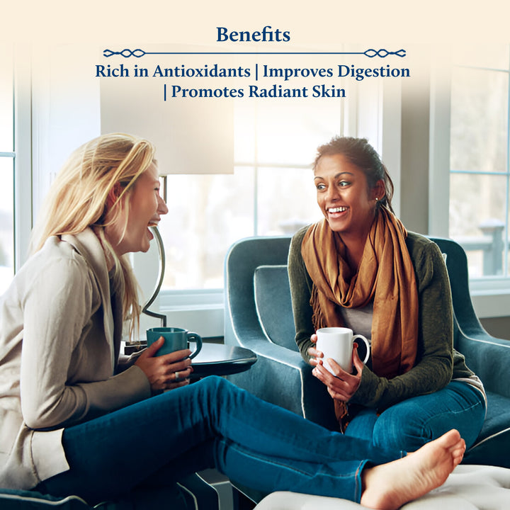green tea with cinnamon for digestion, radiant skin
