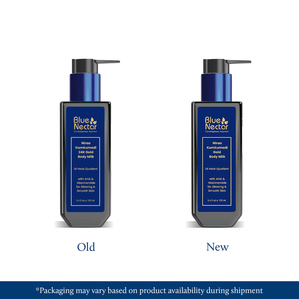 Gold body milk for healthy skin new look