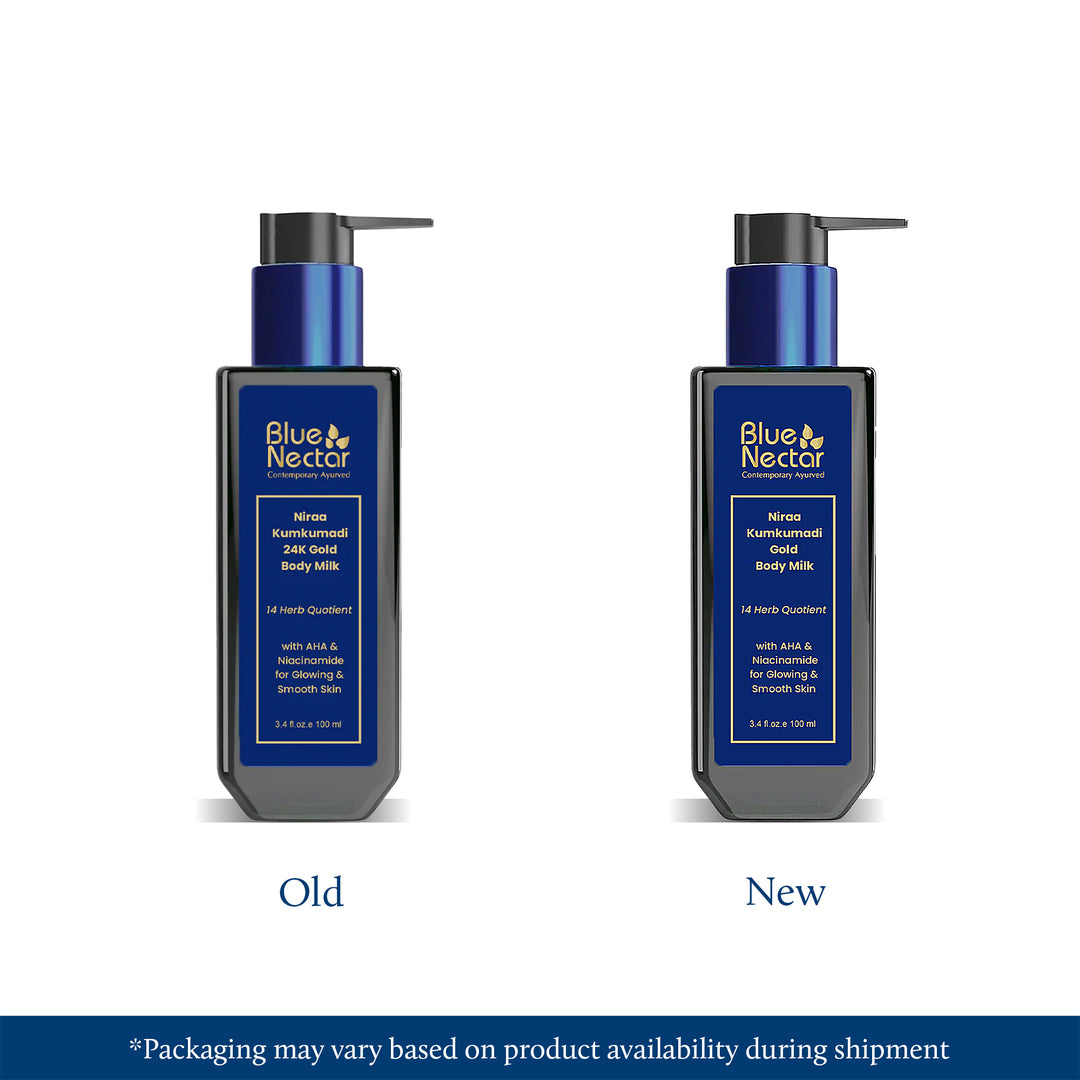 Gold body milk for healthy skin new look