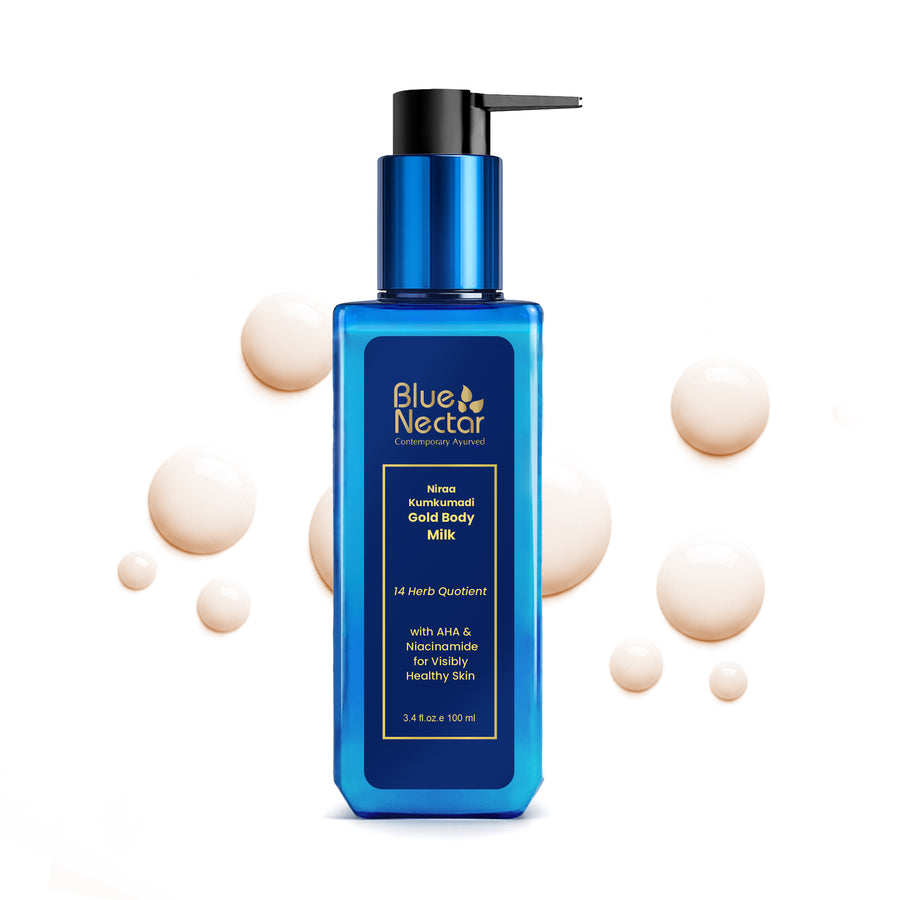 Gold body milk for healthy skin